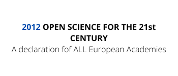 2012 Open Science for the 21st century
